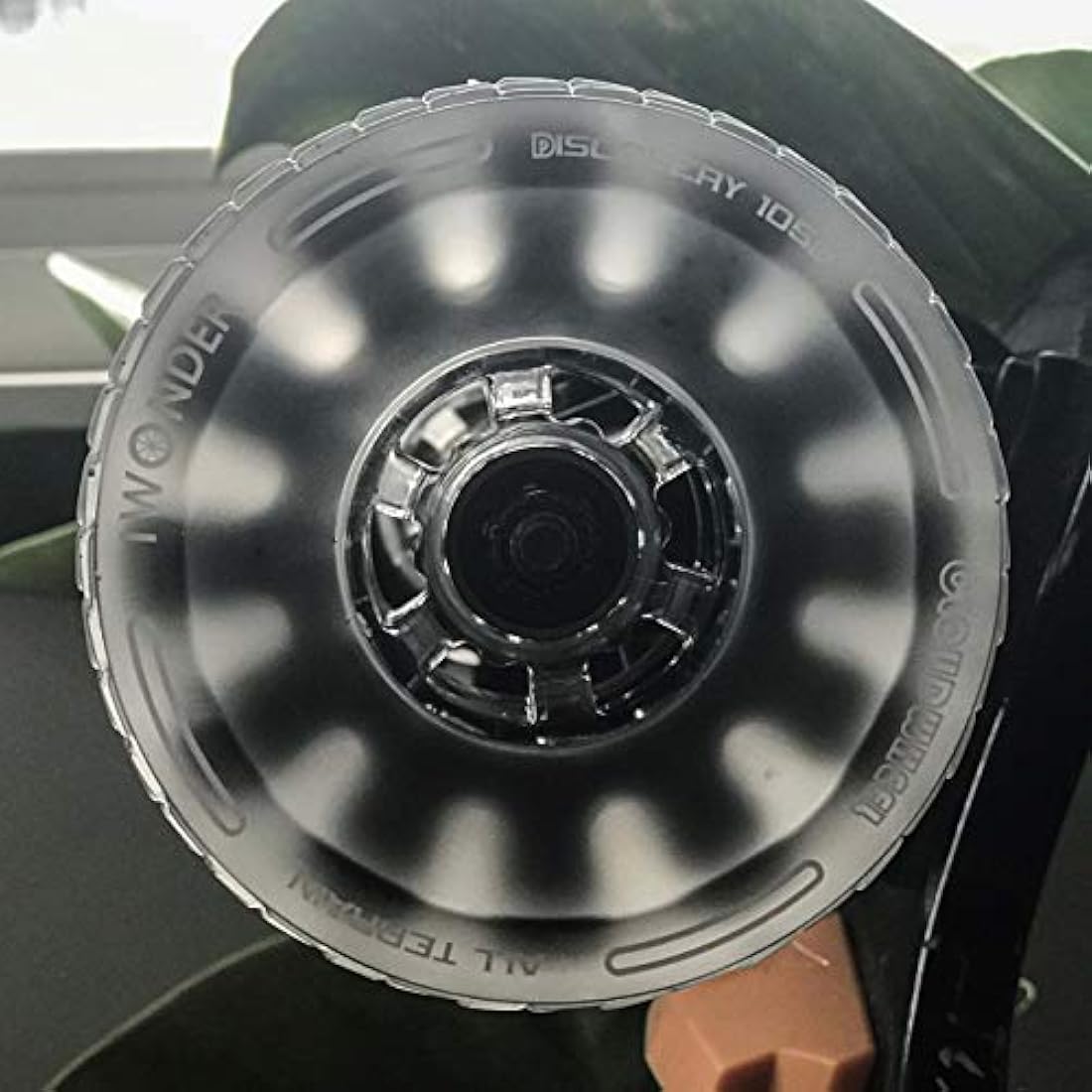 IWONDER Cloud Wheel 105mm Discovery Electric Skateboard Wheels Patented Damping Foam Core All Terrain Off Road 78A Translucent Urethane Longboard Wheels（Not Applicable to Hub Motor