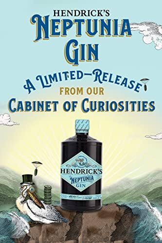 Hendrick’s Neptunia Gin, 70cl – An Exquisite Gin Gift For A Friend, Family or Colleague
