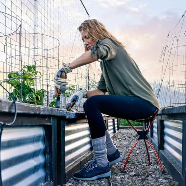 GRAND TRUNK Compass 360 XT Extra Tall Swivel Stool - Compact 260lb Capacity Portable Outdoor Seat for Camping & Travel (Brown)