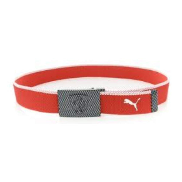 PUMA Scuderia Ferrari Adjustable Metal Buckle Red Mens Belt 052419 01