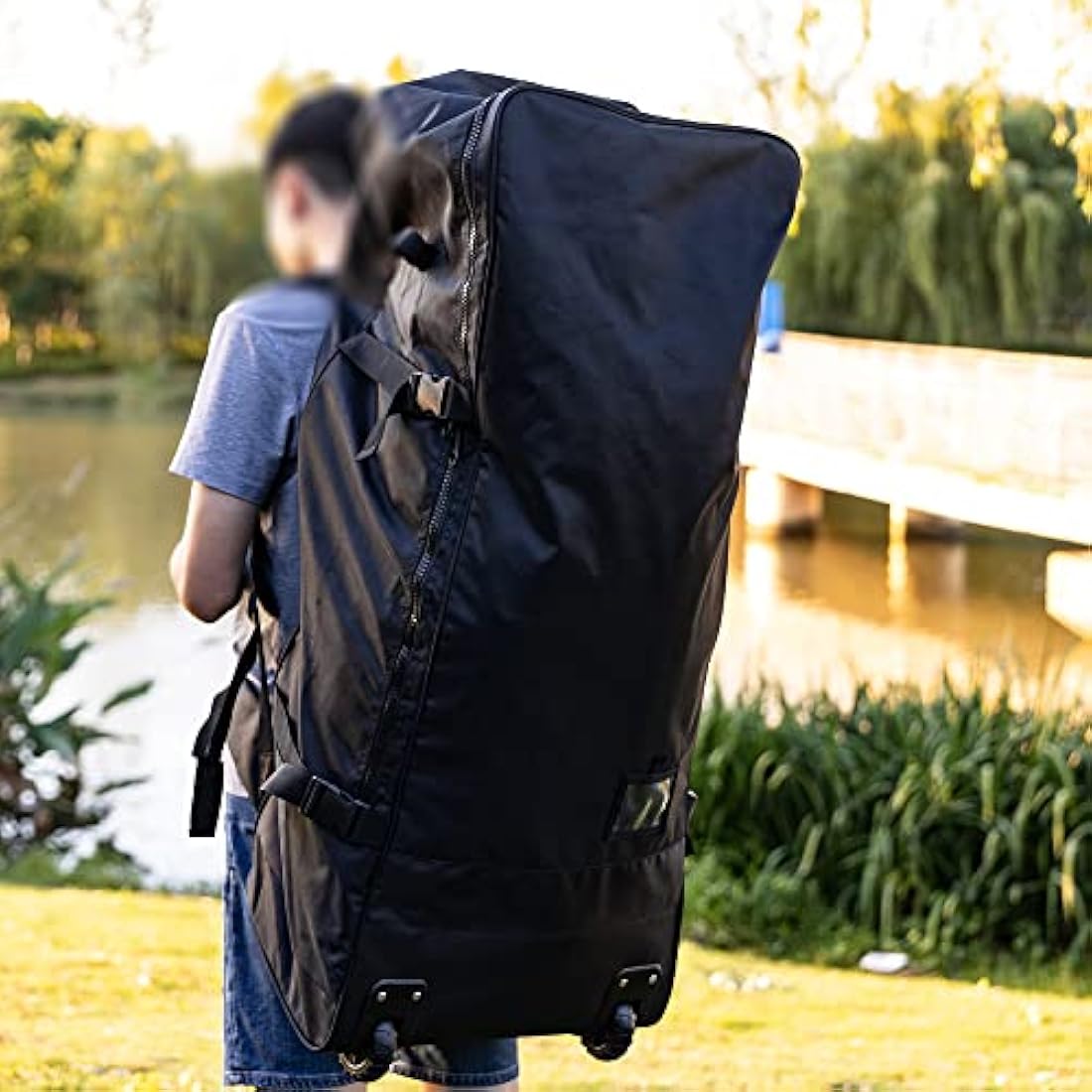 HEYTUR SUP Stand Up Paddle Board Inflatable Paddle Board Carrying Bag