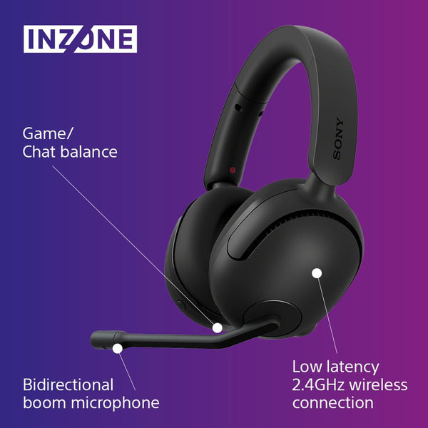 Sony INZONE H3 Wired Gaming Headset – PC/PS5, 360 Spatial Sound for Gaming, Lightweight 299g Design, Flip-to-Mute Boom Microphone, USB Audio Box for Custom EQ – Black