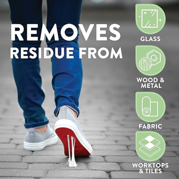 GLEAN Sticky Stuff Remover Gel Spray | 3x400ml | Goo Dissolver | Removes The Goo, Glue, Adhesive Remover, Labels, Chewing Gum | Multi-Surface: Wood, Glass, Metal, Tiles, Fabric, UPVC Cleaner