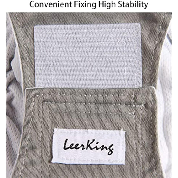 LeerKing Leakproof Dog Diapers 3 Pack Reusable Male Dog Belly Bands Nappies for Incontinence, XXXL