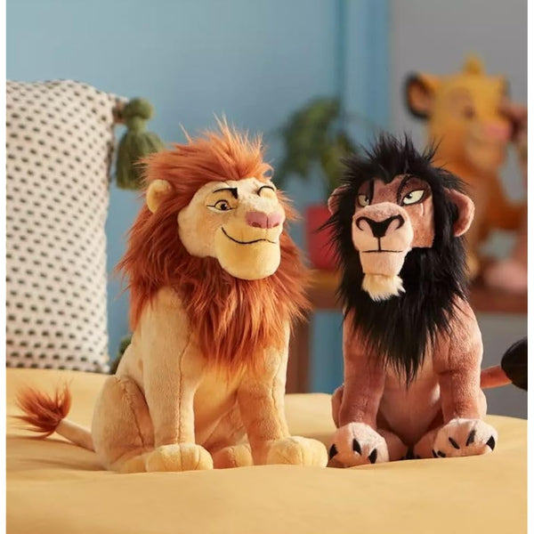 Disney Store Official Mufasa Medium Soft Toy, The Lion King, 38cm/15”, Kids Fluffy Stuffed Animal Collectable Plush Doll, Orange