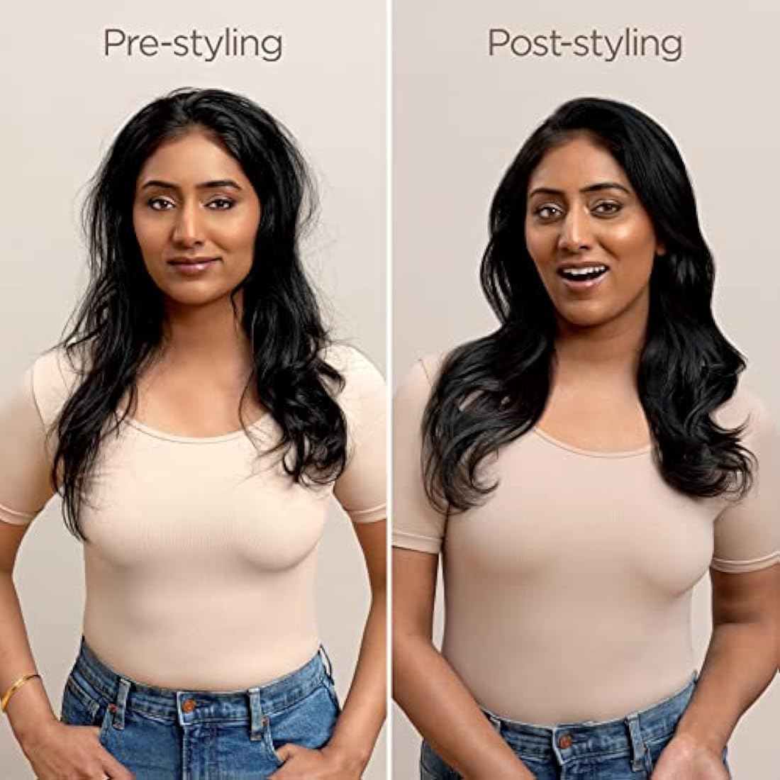 Shark FlexStyle Round Hot Air Brush Attachment for Blow Dryers, Hair Styling Tool for Straight, Wavy, Curly, and Coily Hair, Stone