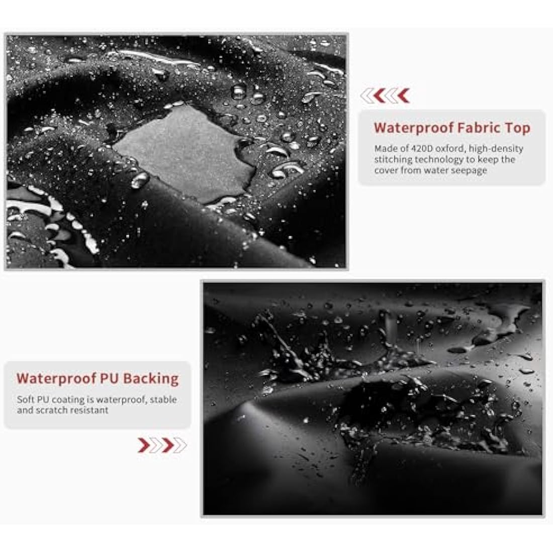 Dokon Garden Furniture Covers Waterproof, Garden Table Cover with Air Vent, Heavy Duty 420D Oxford Fabric Windproof Anti-UV Outdoor Table and Chairs Cover, Patio Set Cover, Round - Ø128 x 71cm