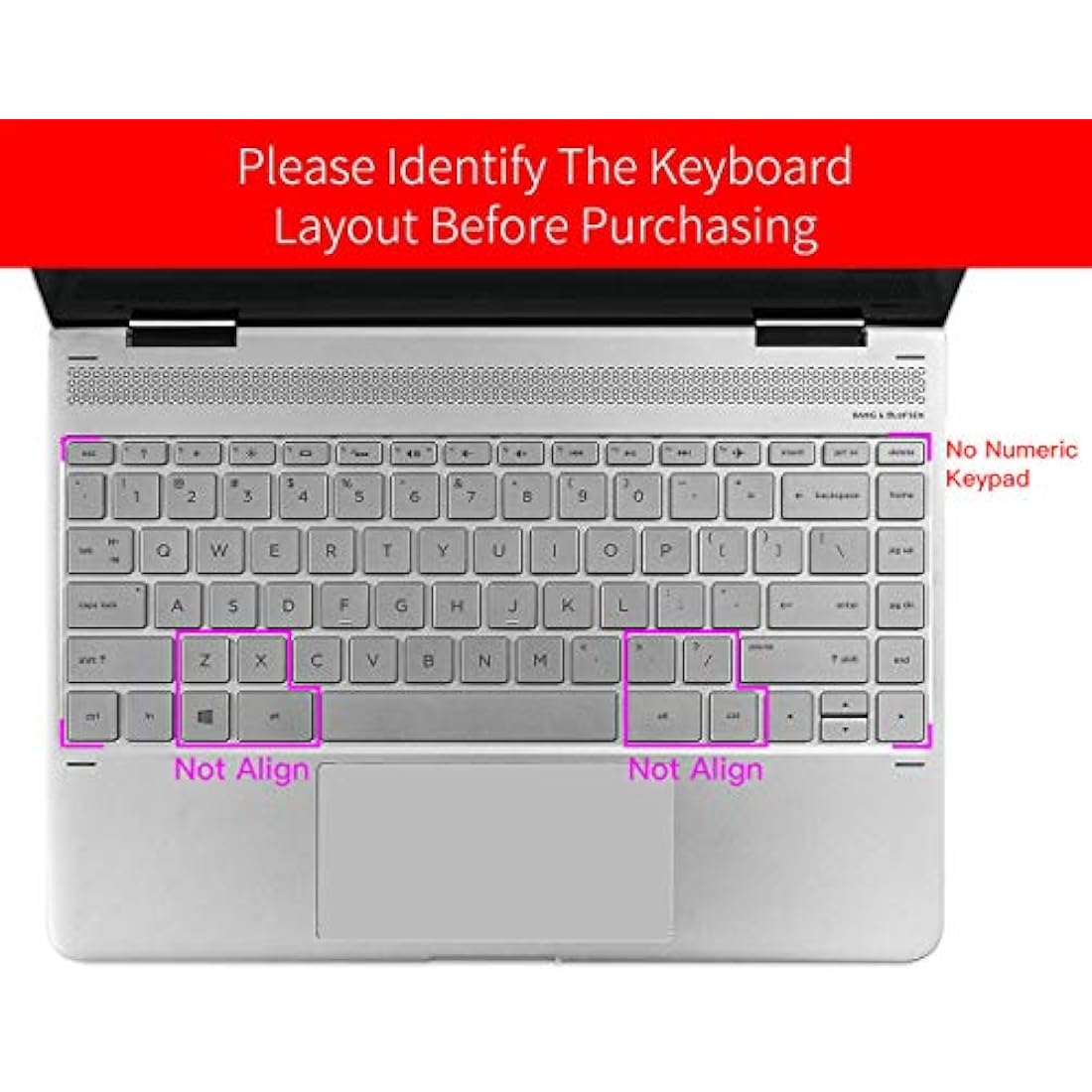 For HP Pavilion x360 14 Keyboard Cover Soft-Touch Clear Protective Skin for HP Pavilion x360 14M-BA 14M-BW Series/2020-2018 HP Pavilion 14" Notebook/HP 14-BF050WM 14 Inch Laptop Keyboard Cover Skin