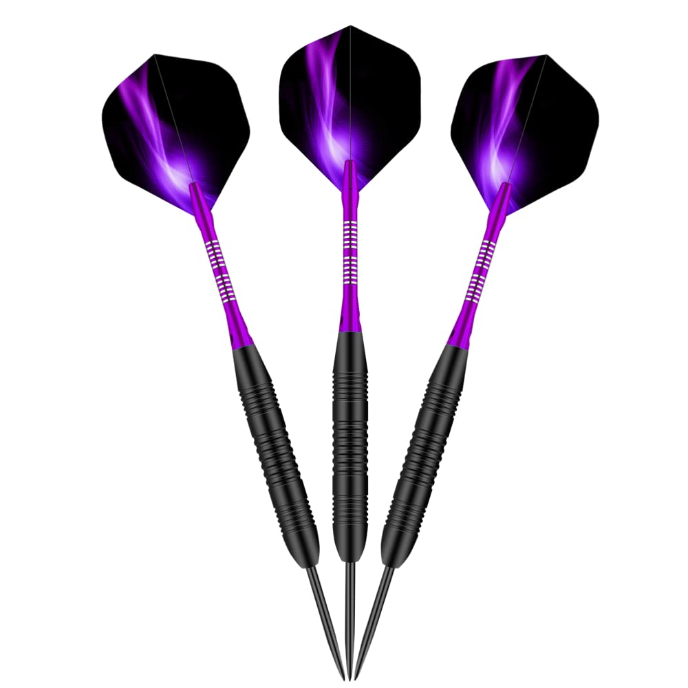 Steel Tip Darts Set,3 Pack Professional Dart with Aluminum Shafts and Darts Case