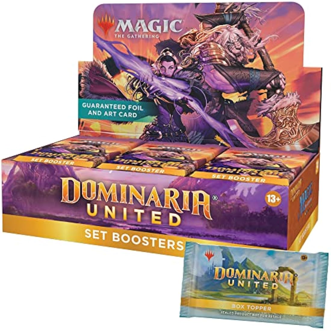 Magic: The Gathering Dominaria United Set Booster Box | 30 Packs + Box Topper Card (361 Magic Cards)