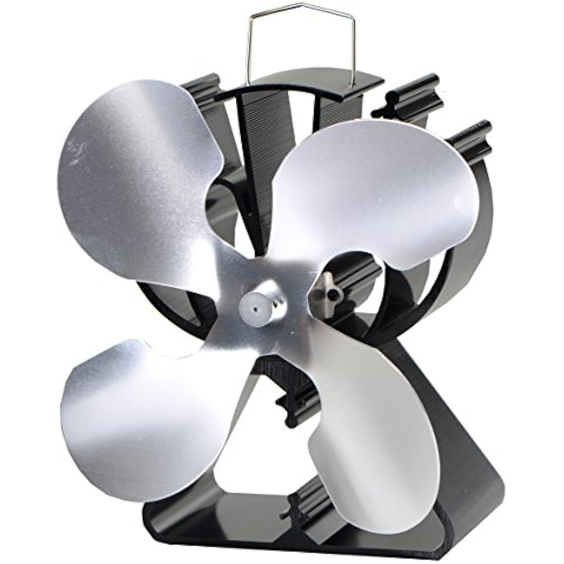 4-Blade Heat Powered Stove Fan for Wood / Log Burner/Fireplace increases 80% more warm air than 2 blade fan- Eco Friendly
