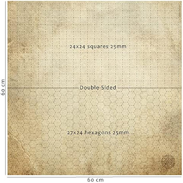 Doctor Frikistein Summoning Dungeon Grid Board | ESSENTIAL RPG – Battle – Tabletop games accessory COMPATIBLE with D&D, Pathfinder, Warhammer | DOUBLE-SIDED, REUSABLE, DURABLE AND FOLDABLE