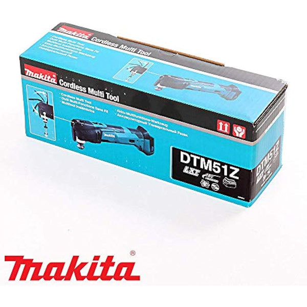 Makita DTM51Z DTM51 18v Li-Ion Multi-Tool LXT Keyless Blade Change-Naked-Body Only, 18 V