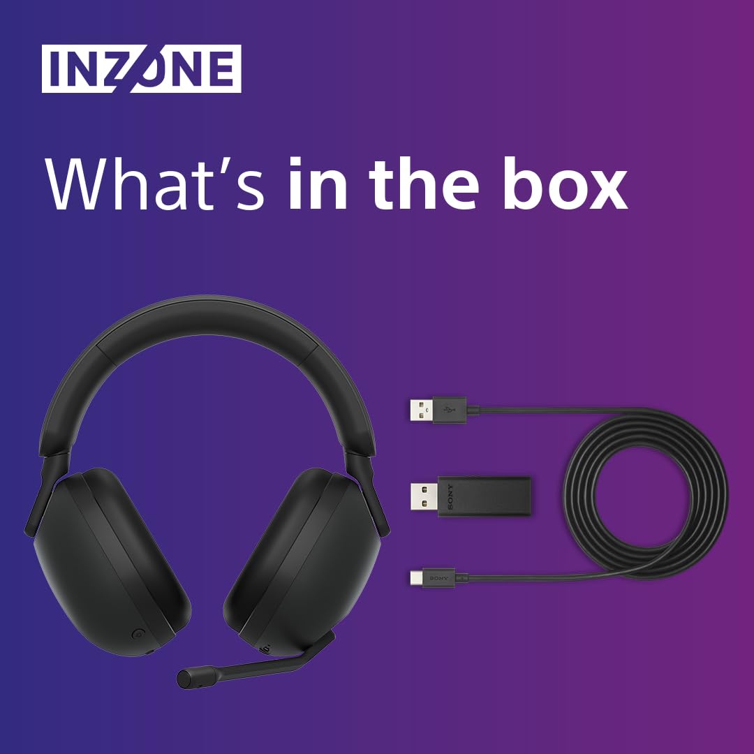 Sony INZONE H3 Wired Gaming Headset – PC/PS5, 360 Spatial Sound for Gaming, Lightweight 299g Design, Flip-to-Mute Boom Microphone, USB Audio Box for Custom EQ – Black