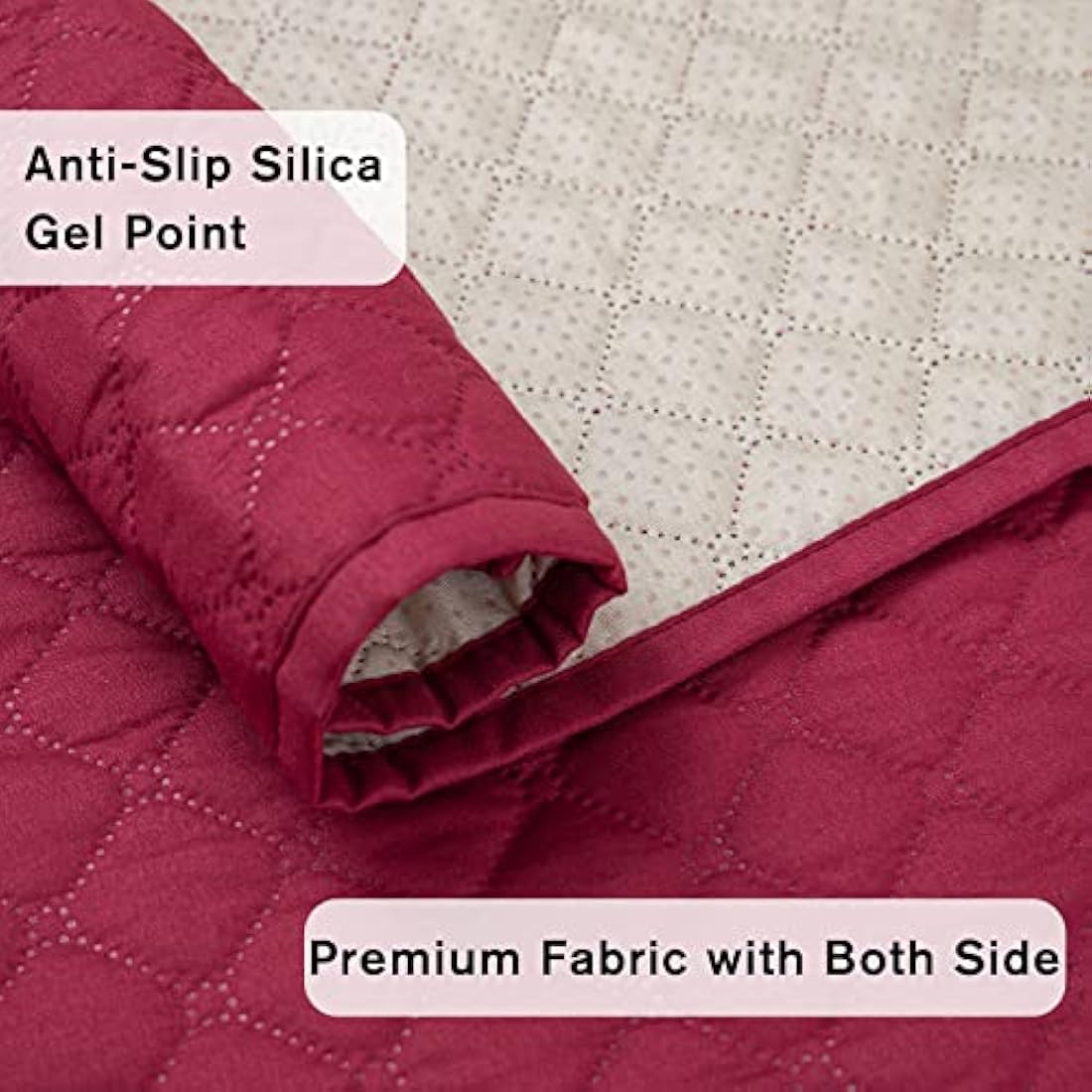 XINEAGE Quilted Sofa Covers 4 Seater, Water Resistant Sofa Slipcovers with Pockets, Extra Large Couch Covers for Dogs Pets, Reversible Sofa Protector with Elastic Strap Washable (XL-Sofa, Red)
