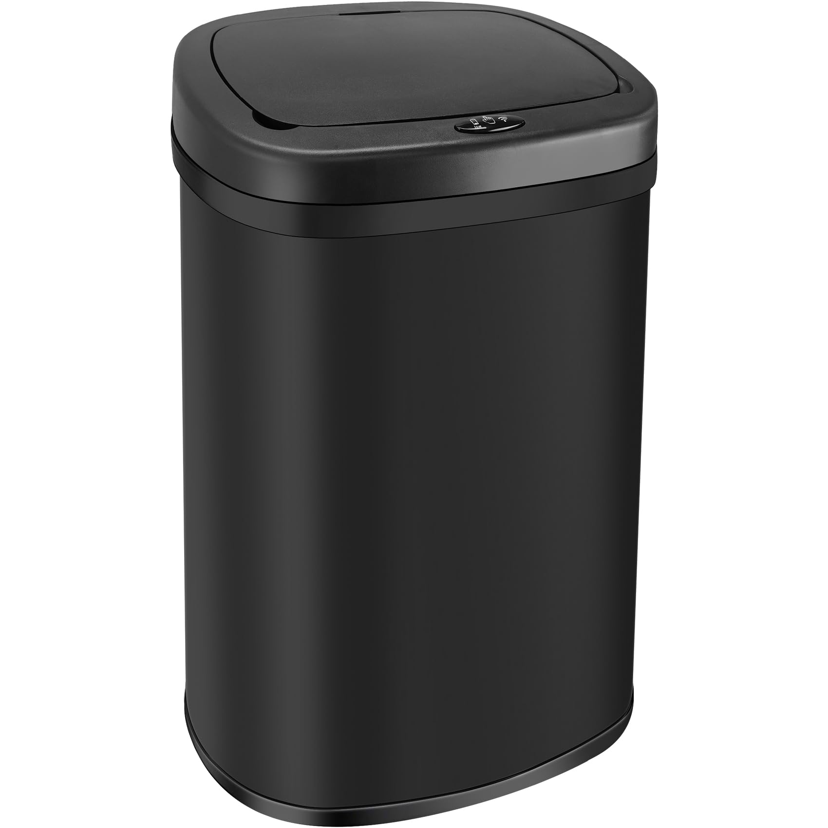 display4top Stainless Steel Automatic Touchless Kitchen Bathroom Sensor Bin,Trash Can,Touch Bin (58LRound)