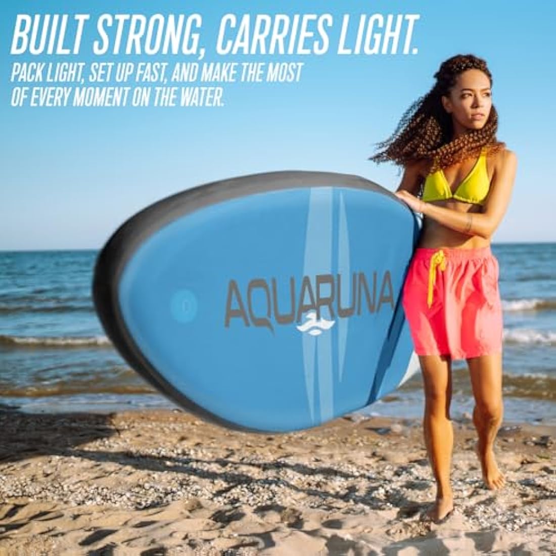 Aquaruna Inflatable Stand Up Paddleboard SUP Inflatable Paddle Board Accessories Bundle Ultra-Durable Military Grade PVC