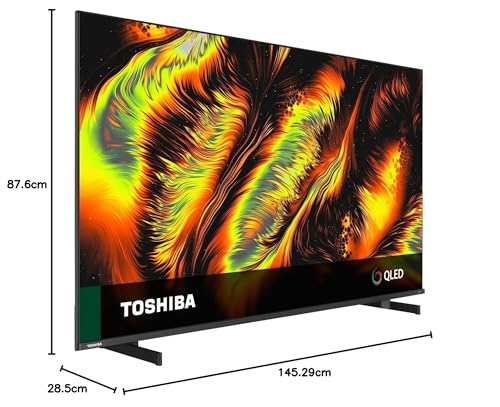 Toshiba UF3F 65 Inch Fire 4K HDR TV, TRU Picture Engine, HDR10, Dolby Vision & Atmos, Sound by Onkyo, DTS Virtual X, Alexa Voice Remote