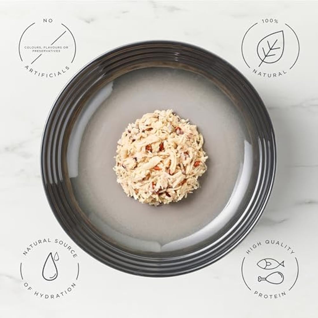 Encore 100 Percent Natural Cat Food, Pouch Chicken & Brown Rice in Broth 70g (16 x 70g Pouches)