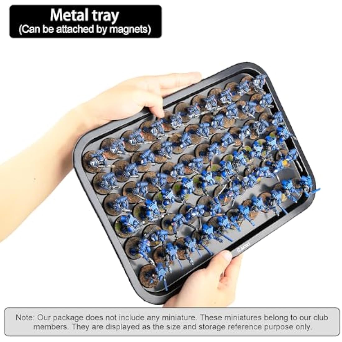 Jucoci Miniatures Storage Case Miniatures Transport Case (Large Size with Light)