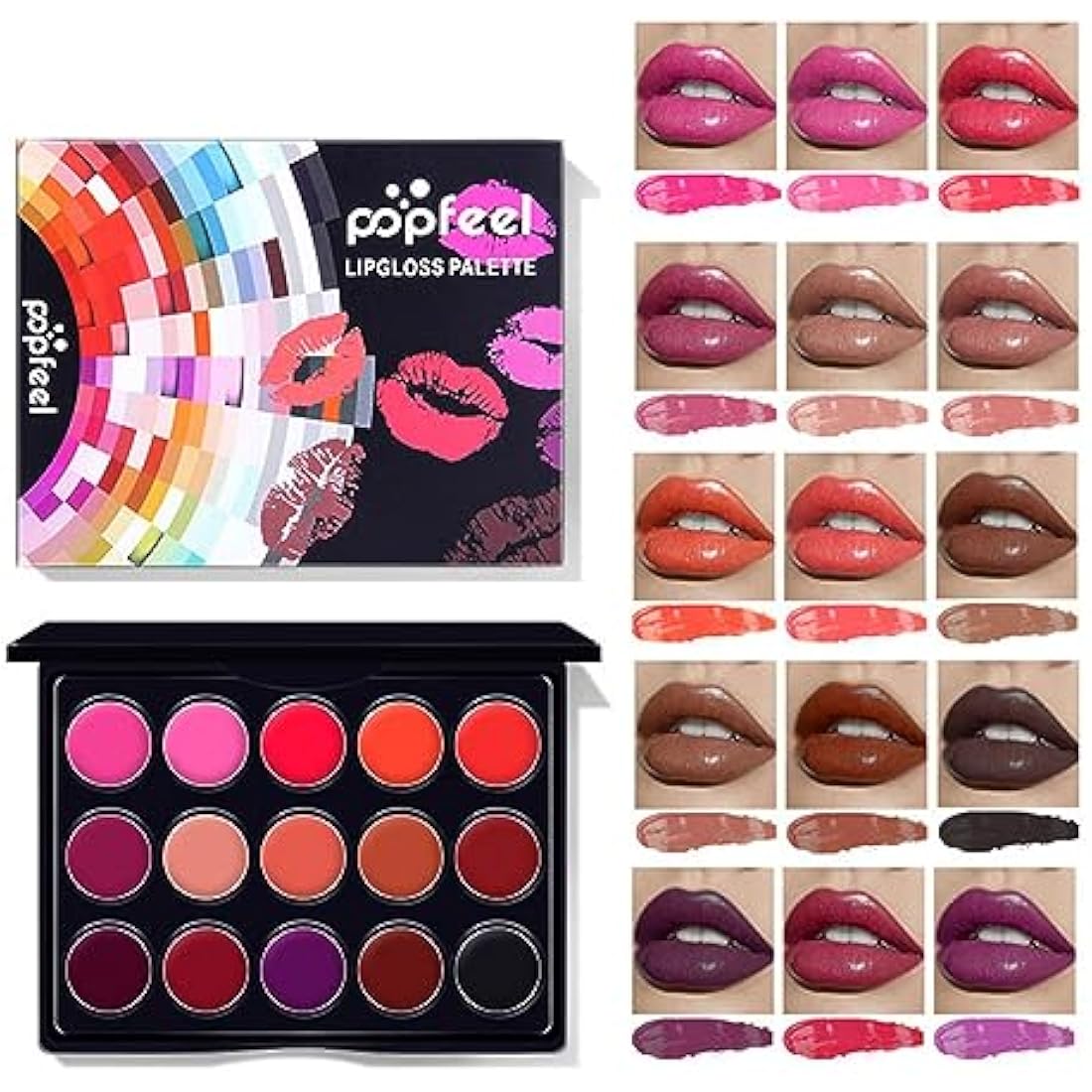 FantasyDay All-in-one Makeup Set Gift Surprise | Full Makeup Kit for Women Cosmetic Essential Starter Bundle Include Eyeshadow Palette Lipstick Blush Foundation Concealer Face Powder Lipgloss Brush