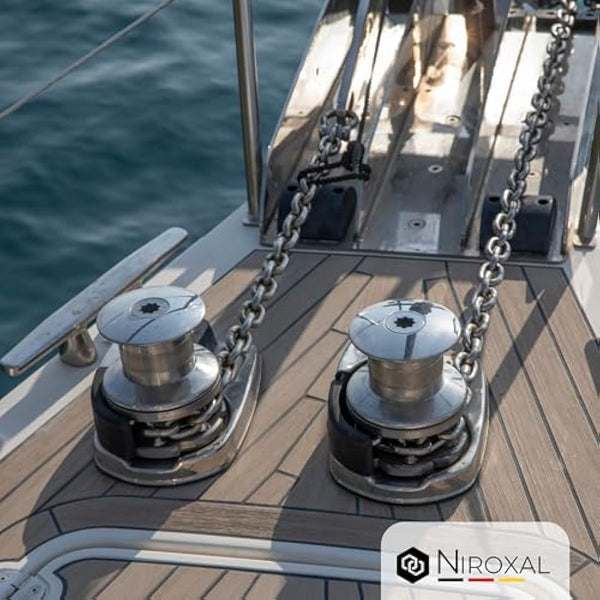 3 Pieces 100-cm = 1-Meter 10-mm Thick Stainless Steel Chain V4A Short-Linked from NietFullThings on Piece Anchor Chain DIN 5685 DIN 766 1-m