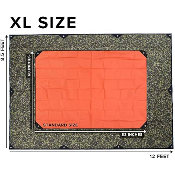 Arcturus XL Survival Tarp - 8.5 x 12 inches (Woodland Camo)