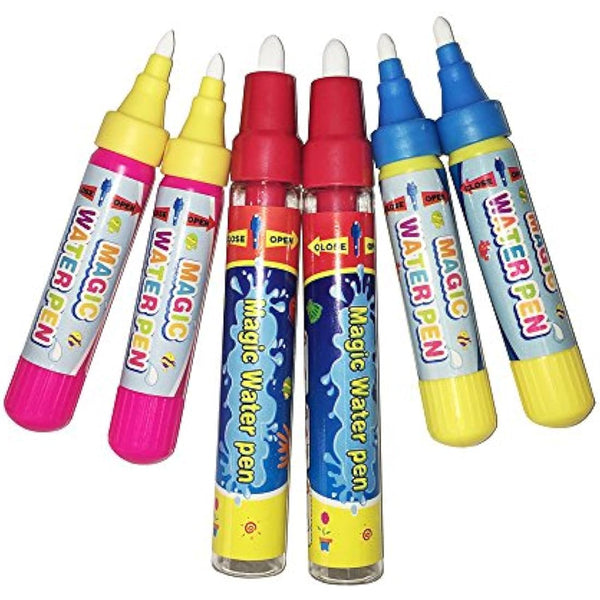JAYSRIS Magic Replacement Water Pen,Add Water Pen(6PCS) For Magic Water Drawing Mat