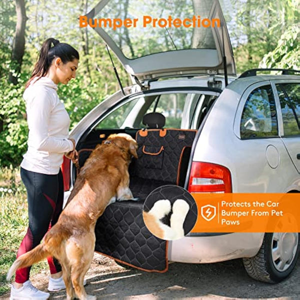 JOEJOY Car Boot Protector, Nonslip Waterproof Dog Car Seat Cover with Enduring Antifouling Liner, Side Protection and Easy to Clean, Boot Protector Blanket for Truck, SUV