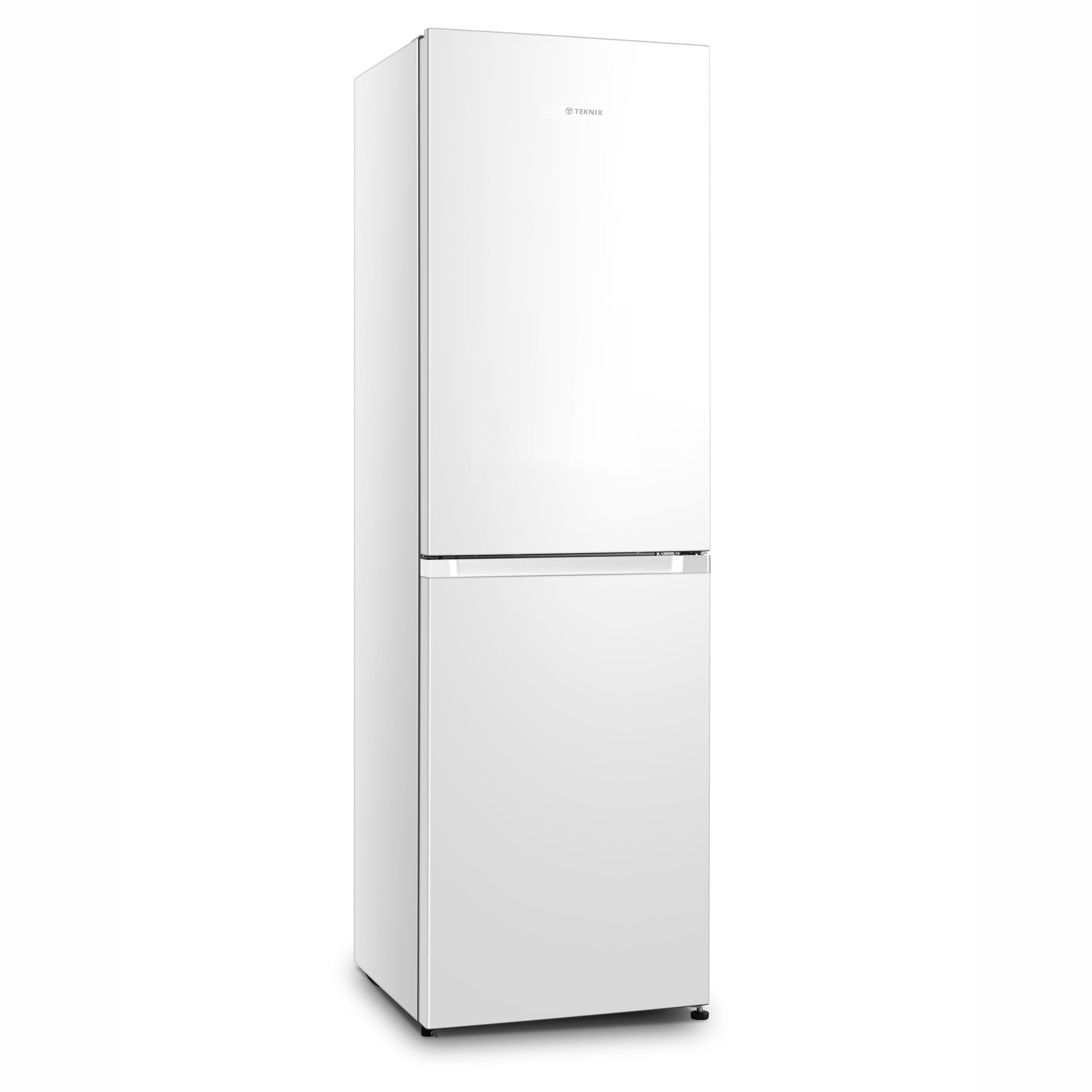 Teknix FFH1825WB 55cm Freestanding 50/50 Fridge Freezer - 256 Litre Capacity - Total No Frost - Non-plumbed Water Dispenser - Black, H182.5 x W55 x D56.2 (cm)