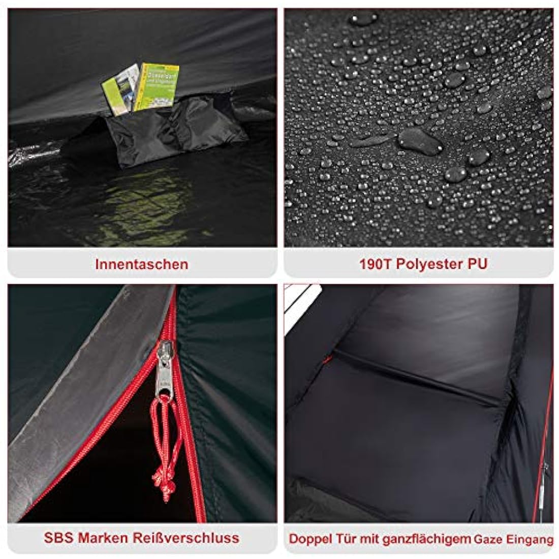 High Peak Monodome XL Dome Tent, Camping Tent for 4 People, Igloo Tent, Festival Tent with Tub Base