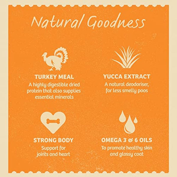 James Wellbeloved Complete Dry Grain Free Senior Dog Food Turkey and Vegetable, 10 kg