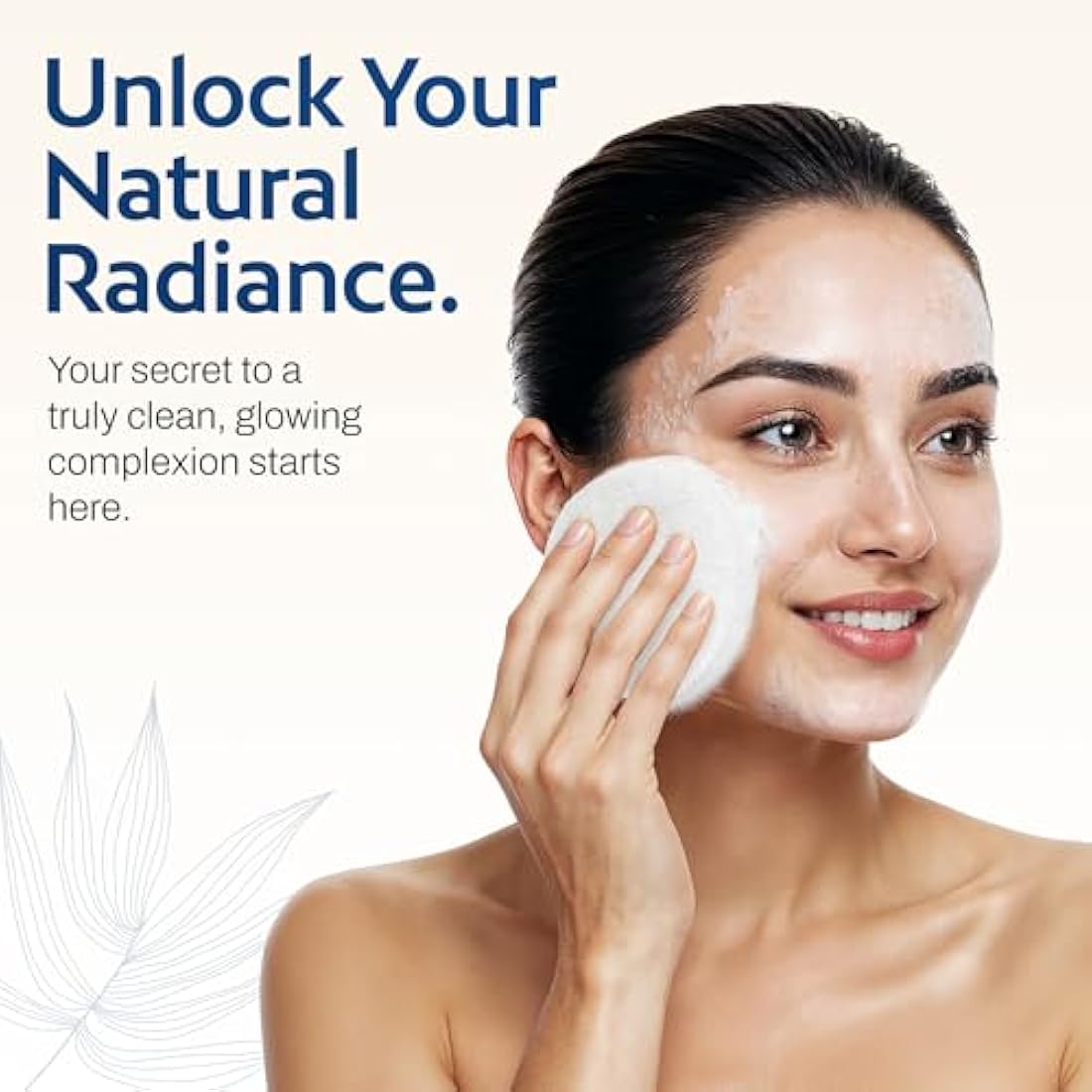 HartFelt Facial Sponges for Washing Face - Exfoliating Sponge for Face, Facial Cleansing Sponges Reusable - Face Scrubber Exfoliator Sponge, Pack of 2