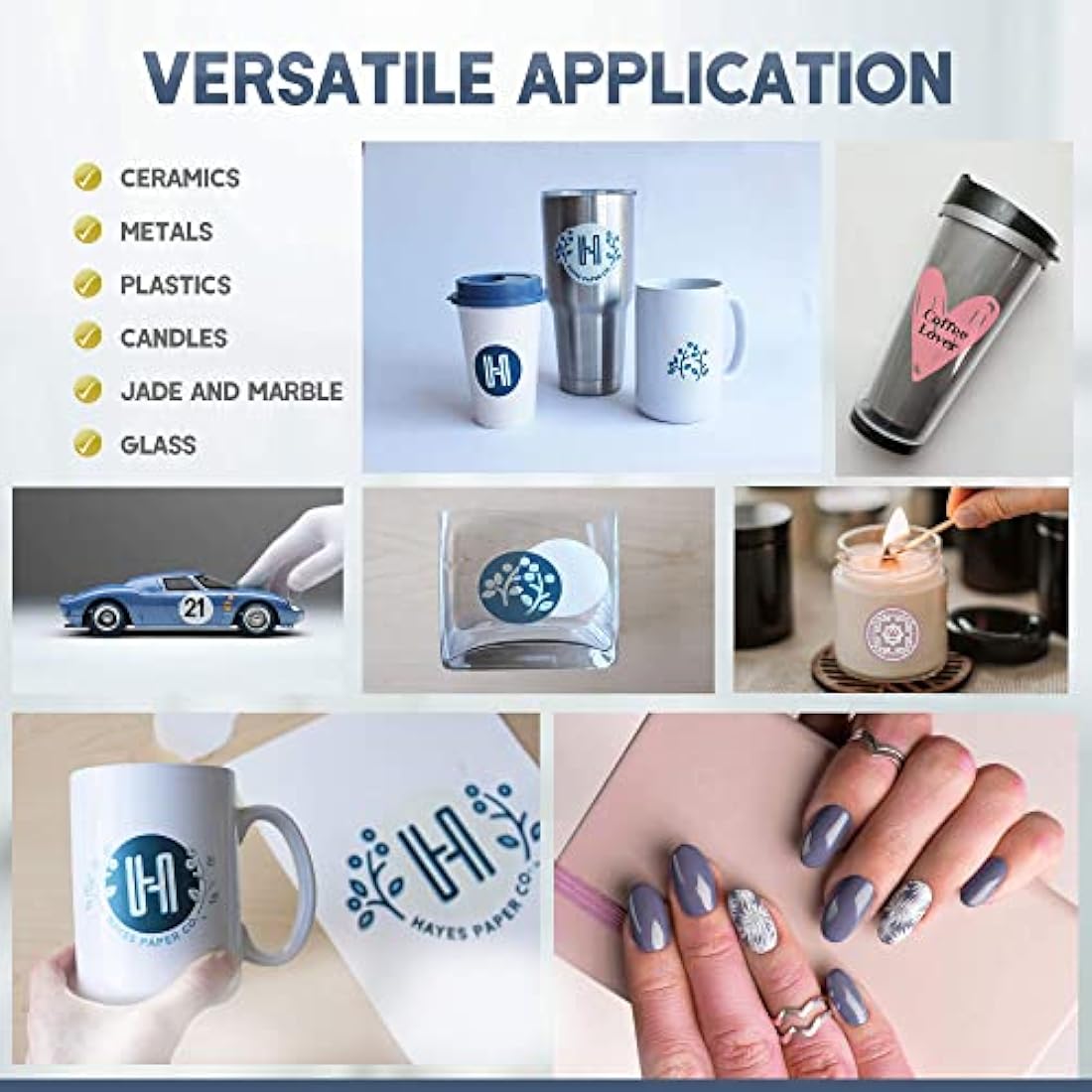 Hayes Paper Co, Waterslide Decal Clear Inkjet (A3, 20 Sheets)