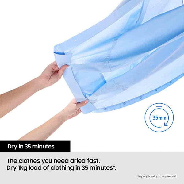 Samsung Series 5 DV80CGC0A0ABEU with OptimalDry and SmartThings, Heat Pump Tumble Dryer, 8kg