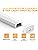 Angdarun LED Profile, 12 Pack LED Aluminum Profile U-Shape 3.3ft/1Meter,LED Aluminum Channel, for LED Channel/Led Diffuser, with Milky White LED Strip Cover, Mounting Material for LED Strip Lights