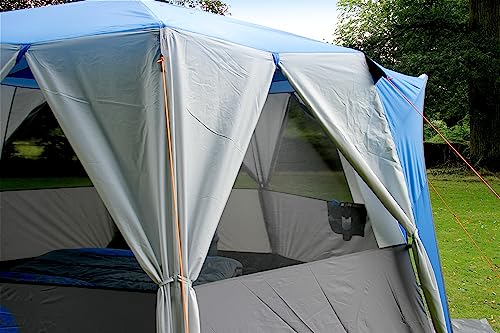 Coleman Tent Octagon, 6 Man Festival Dome Tent, 6 Person Family Camping Tent with 360° Panoramic View, Stable Steel Pole Construction, Sewn-in Groundsheet, 100 Percent Waterproof