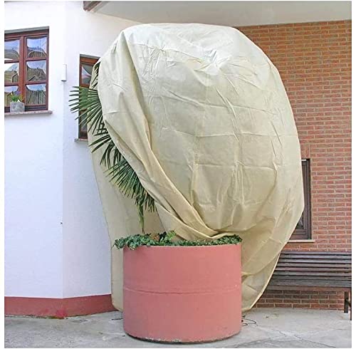 Hydrogarden Winter Plant Fleece Frost Protection Plant Protection Cover Plant Warming Jackets Blanket,Large (360x250cm) -Beige-1 Pack