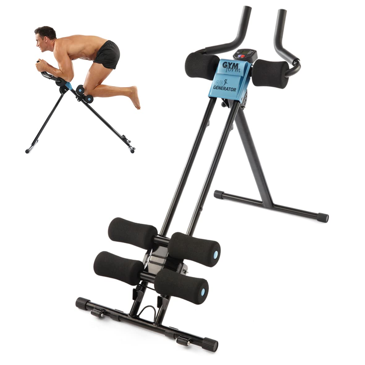 GYMFORM AB Generator Core Strength Training Equipment for Home, Fitness, Ab Machine, Abdominal Trainers, Toning Abs, Legs, Arms, Levels of intensity,