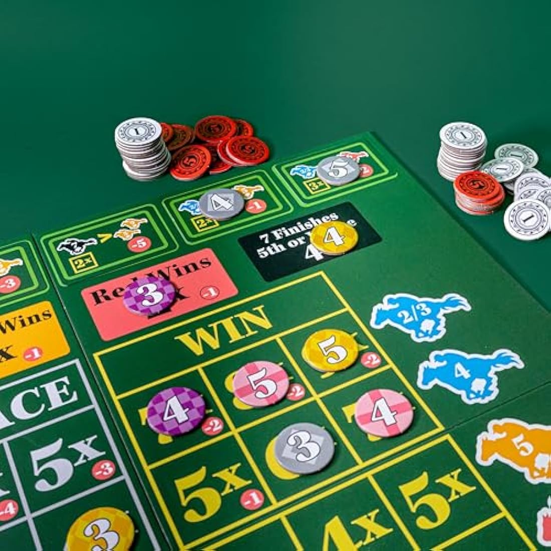 Alderac Entertainment Group | Ready Set Bet Board Game in English for All Family | Dice Rolling Party game for 2-9 Players | Horse Betting Game | Player with the Most Money Wins