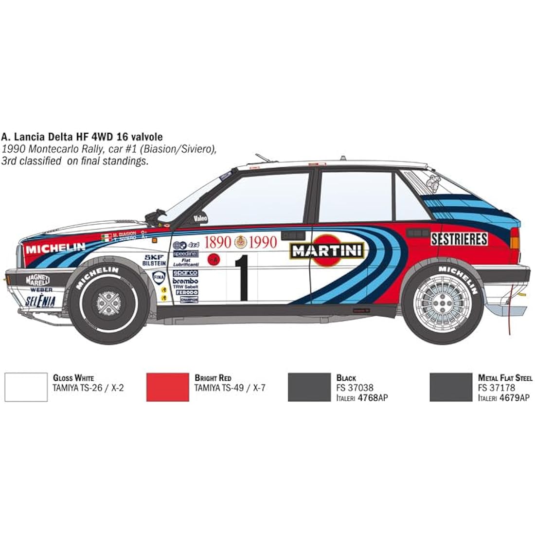 Italeri 1:12 - Lancia Delta HF Integrale