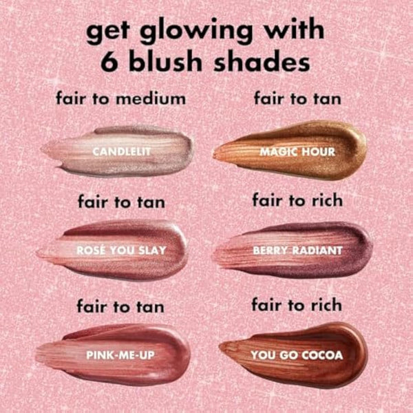 e.l.f. Halo Glow Blush Beauty Wand, Liquid Blush Wand For Radiant, Flushed Cheeks, Infused With Squalane, Vegan & Cruelty-free, Rosé You Slay