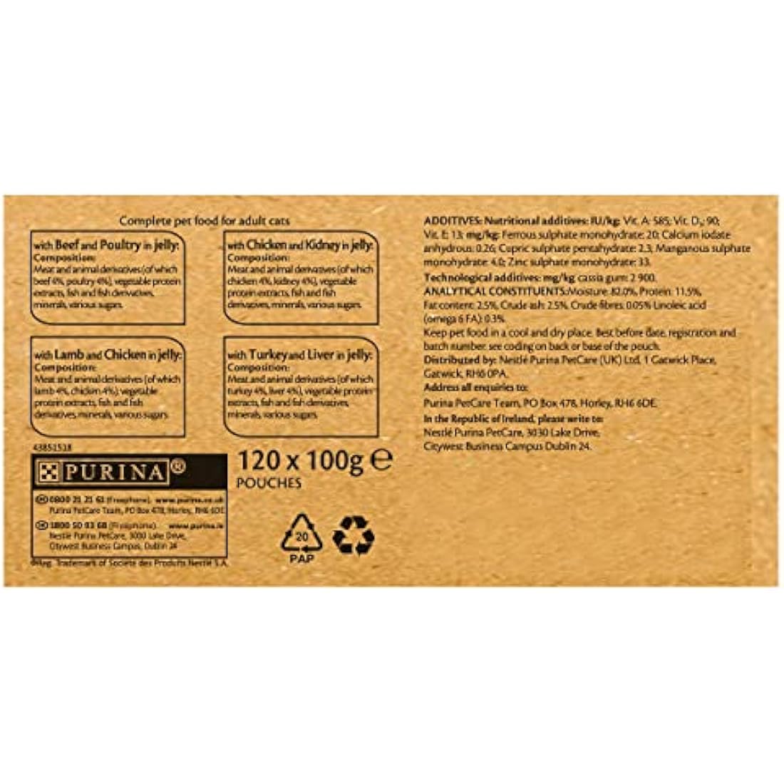 FELIX Doubly Delicious Meat Selection in Jelly Wet Cat Food 120x100g