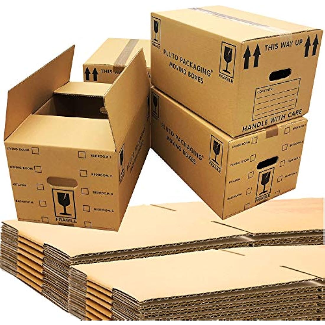 40 x Large Pack Of Strong Cardboard Boxes 47cm x 31.5cm x 25cm 44 litres Packing Shipping House Moving Box
