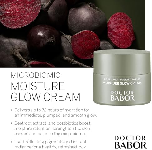 DOCTOR BABOR CLEANFORMANCE Face Cream, for Dry Skin, Moisturising Cream with Vitamin E, Vegan Formula, Moisture Glow Cream, 1 x 50 ml