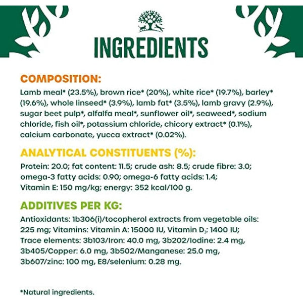 James Wellbeloved Adult Lamb & Rice 15 kg Bag, Hypoallergenic Dry Dog Food