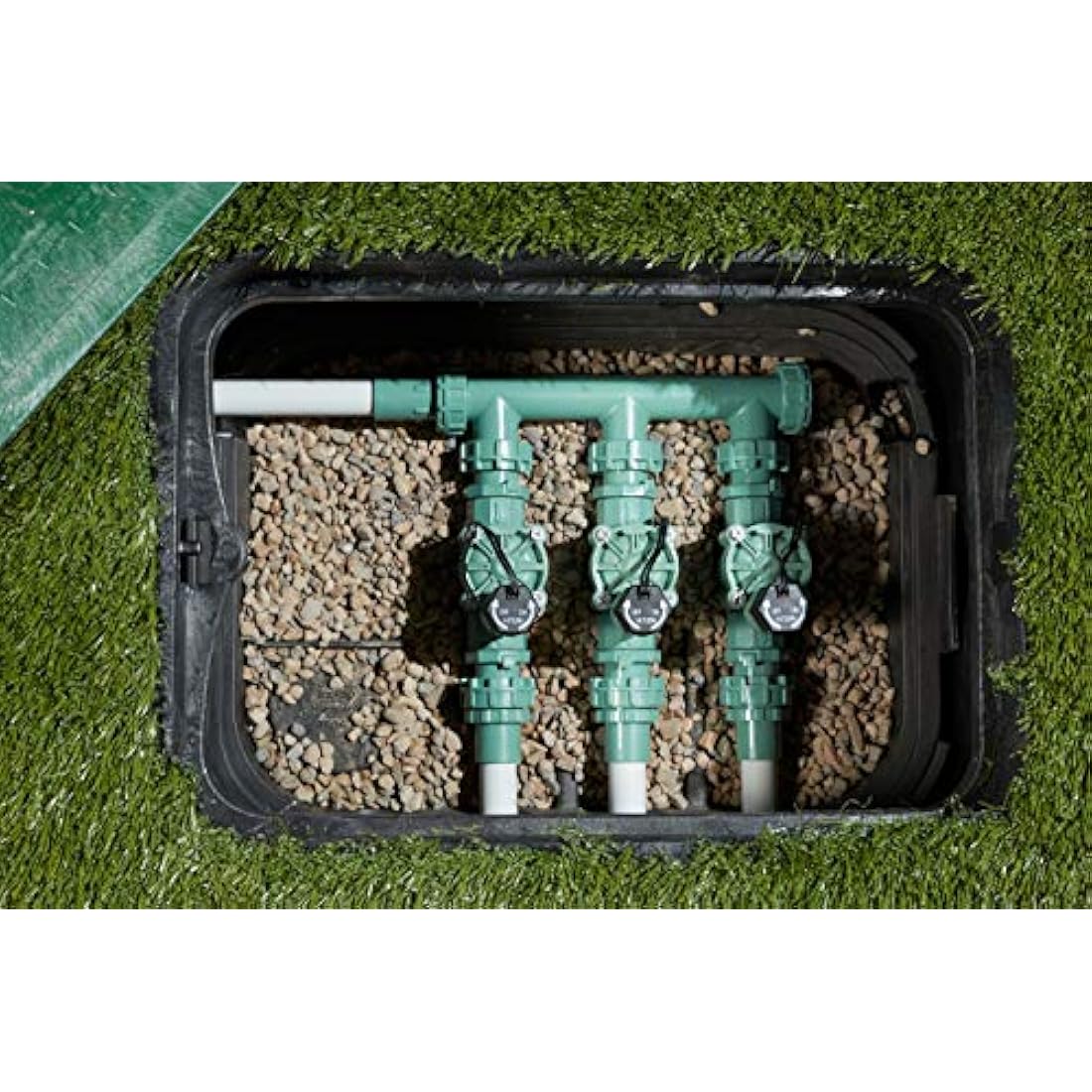 Orbit 57253 3 Valve Manifold, Green