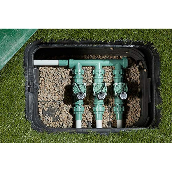 Orbit 57253 3 Valve Manifold, Green