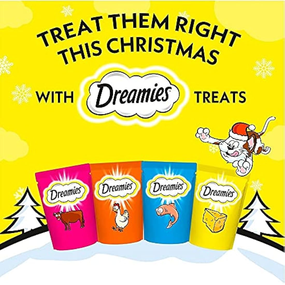 Dreamies Christmas Stocking Cat Treats 130G
