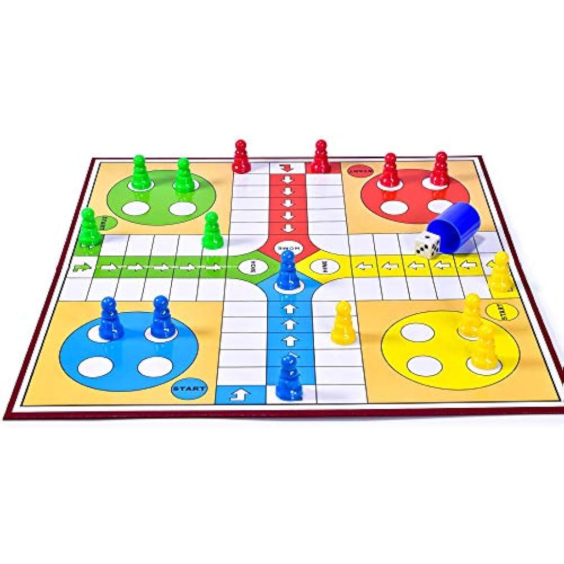 KandyToys M.Y Ludo Game - Traditional Ludo Board Game for Kids & Adults